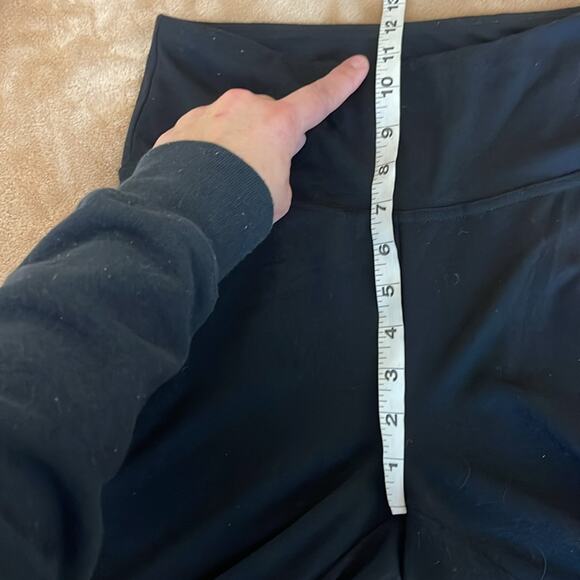 INC Black Zipper Pocket Detail Pull On Polyester Skinny Pants Leggings Size Med - Picture 7 of 8